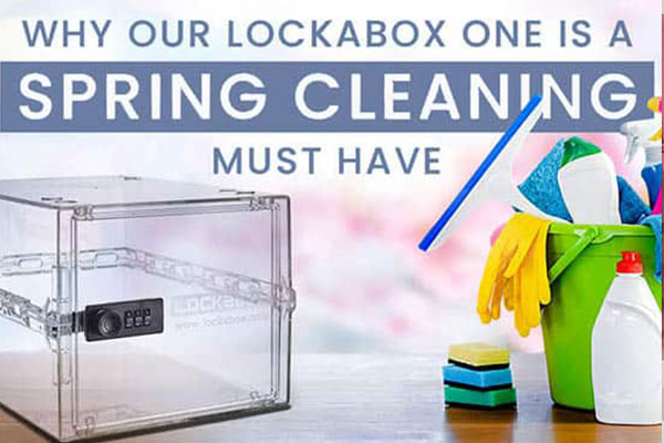 Lockable storage – Storage Box for Spring Cleaning!