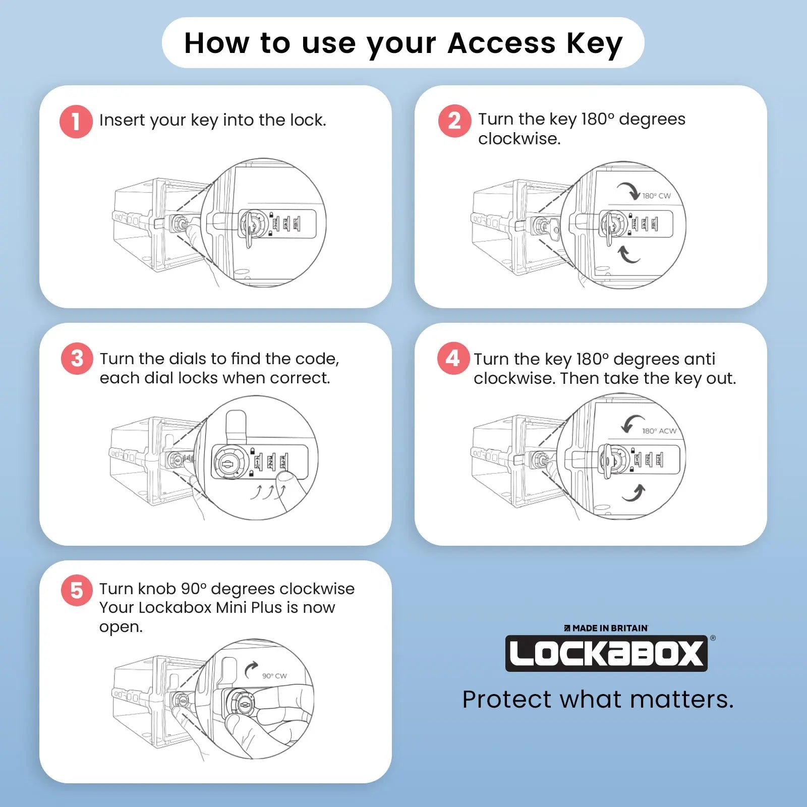 Lockabox Mini Plus™ Lockable Storage Box