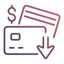 Credit card icon for secure payments