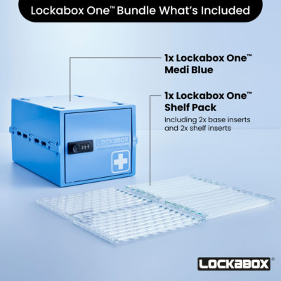 Boîte à médicaments verrouillable Lockabox One - avec serrure à