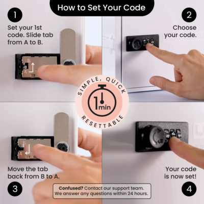 How To Change a 3 Digit Combination Lock box