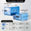 Lockabox One™ & Lockabox Mini™ Medi Blue Size Diagram