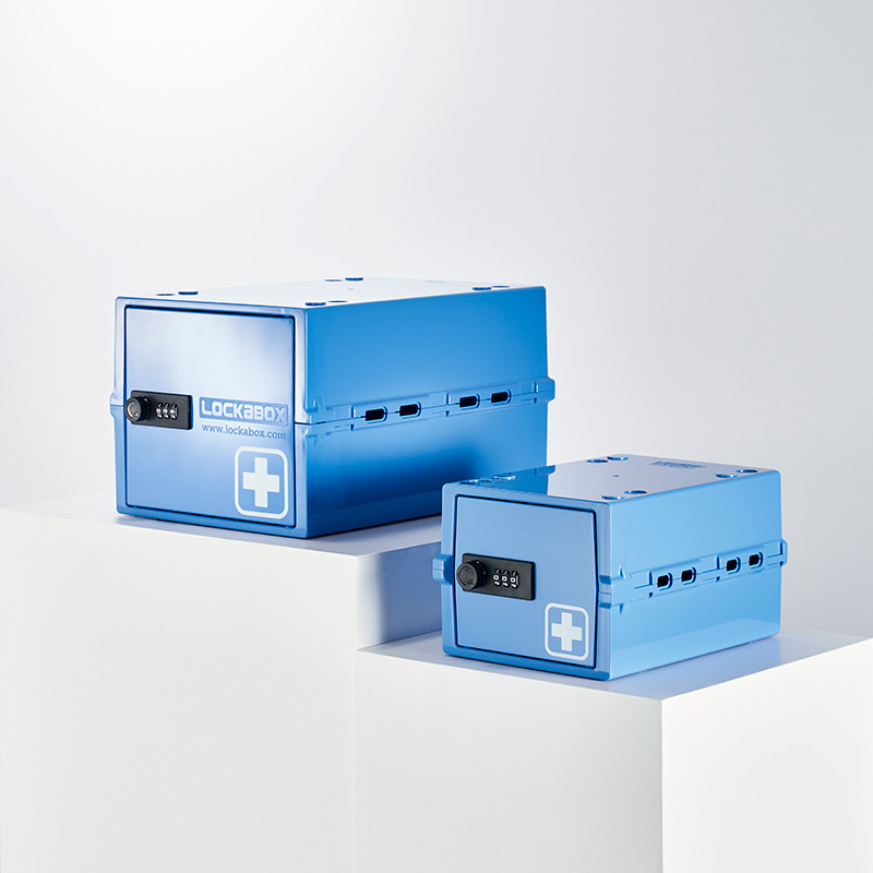 Choose from two Medi sizes:<br/> Lockabox One® or Lockabox Mini®